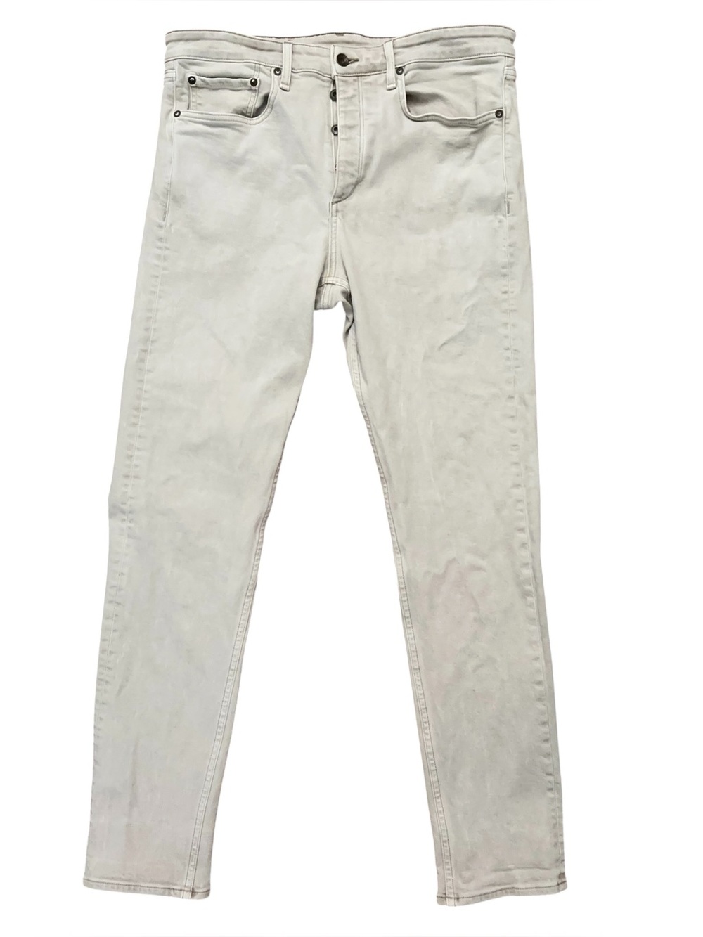 Rag & Bone Jeans Mens Size 36 Denim Fit 2 Slim Stretch Button Fly Beige